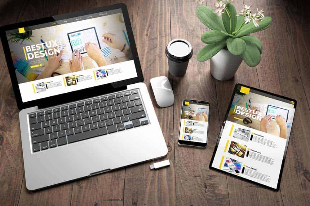 responsive design of website